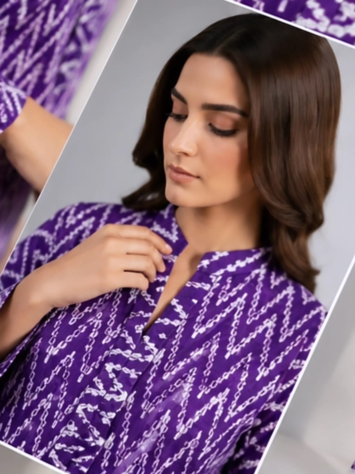 2-PC Stitched Printed Arabic Lawn Suit
