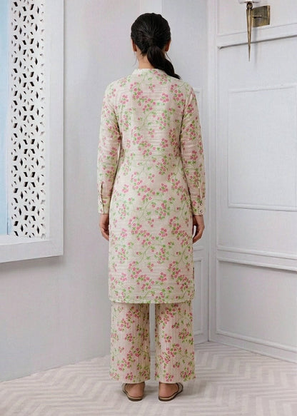 2-Piece Stitched Printed Arabic-lawn Suit