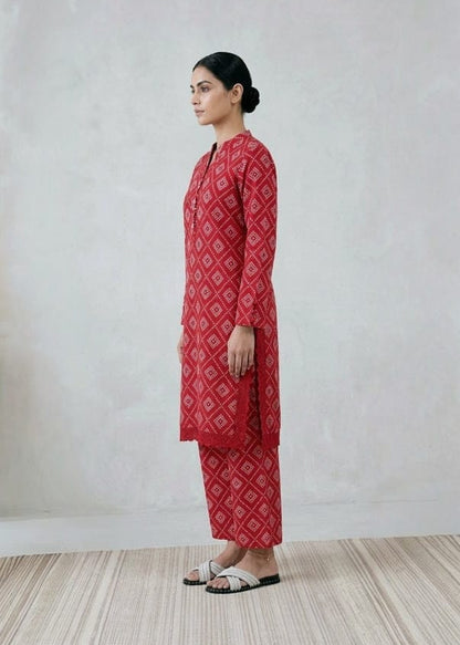 2-PC Stitched Printed Arabic-lawn Suit