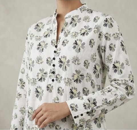 2-PC Stitched Printed Arabic-lawn Suit