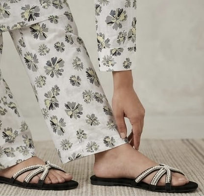 2-PC Stitched Printed Arabic-lawn Suit