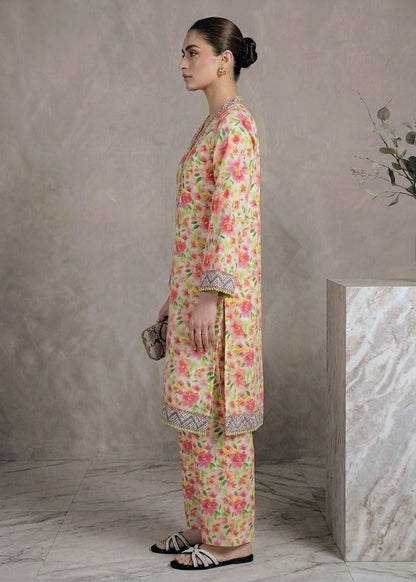 2-PC Stitched Printed Arabic-lawn Suit