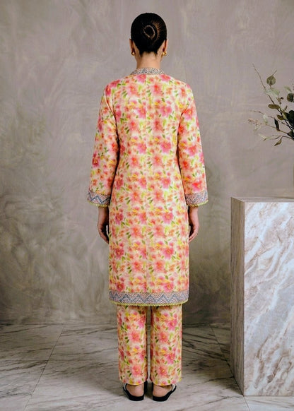 2-PC Stitched Printed Arabic-lawn Suit