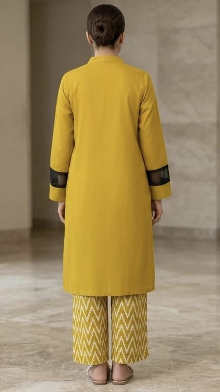 2-PC Stitched Printed Arabic Lawn Suit